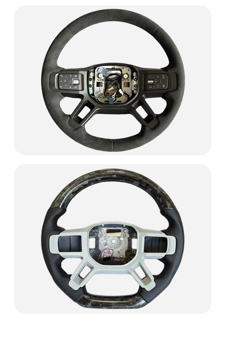 Suitable for 20-21 Model Land Rover Defender Car Steering Wheel Modification and Upgrade to Full Leather Sports Suv Steering Wheel