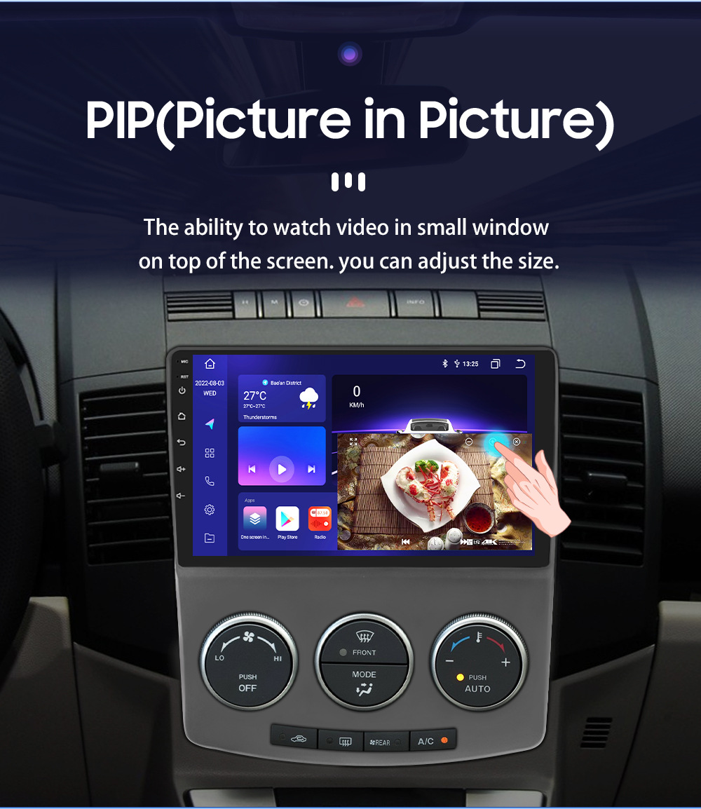 9-inch suitable for Mazda 5 Android central control screen 05-10 intelligent car navigation reversing image all-in-one machine