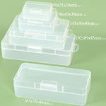 长方形塑料盒鱼线缠线板盒PP加厚手机配件盒电子芯片零件收纳盒