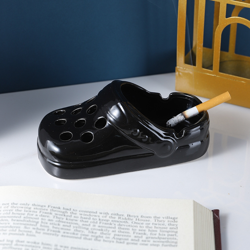 창조적 인 패션 동굴 신발 세라믹 재떨이 홈 거실 커피 테이블 사무실 호텔 바 재떨이