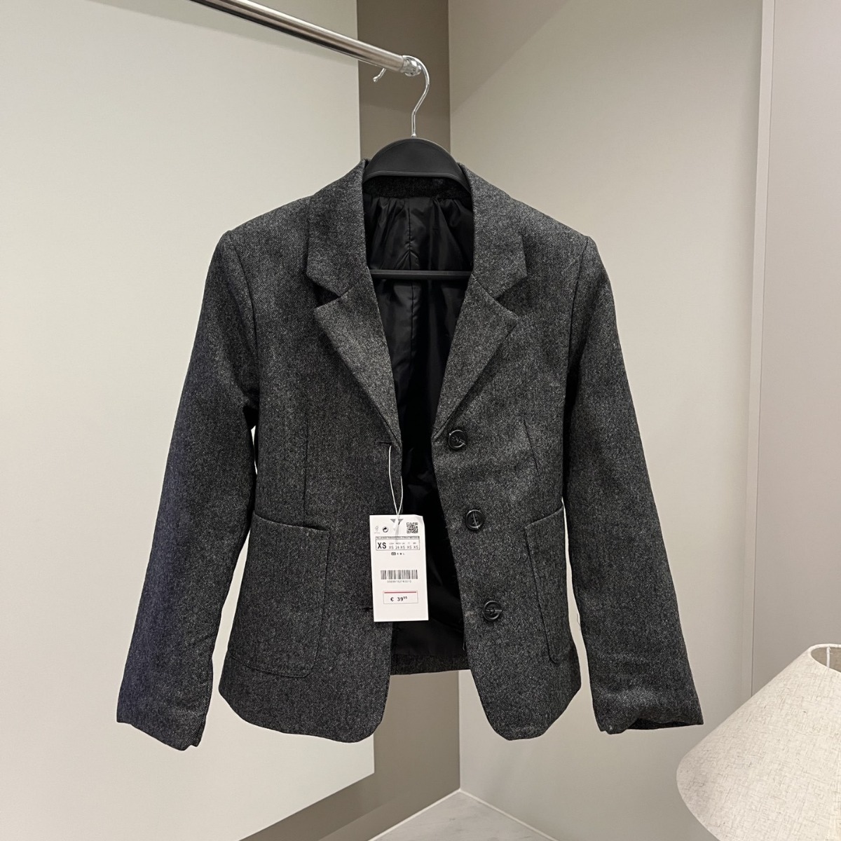 Z's 2024 New Autumn and Winter Women's Blended Normcore Blazer + Large Hem Skirt 8454565