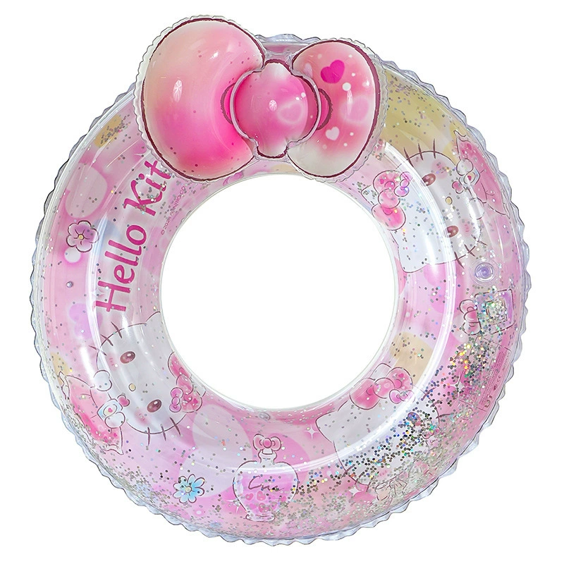 Sanrio, genuine nail sequins, children's inflatable swimming ring PVC, increased thickness
