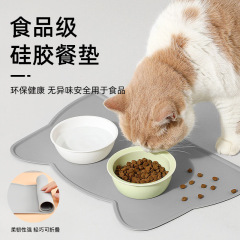 猫犬の食事マットシリコンゴムのロックがこぼれないようにする防水防湿防漏食はペットの食事マットを清潔にしやすい
