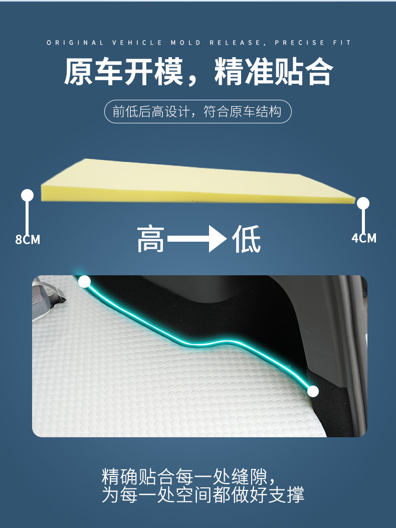Memory Foam Inflatable-Free Bed Memory Foam Car Bed Mattress Sleeping Pad In-Car Sleeping Folding Bed