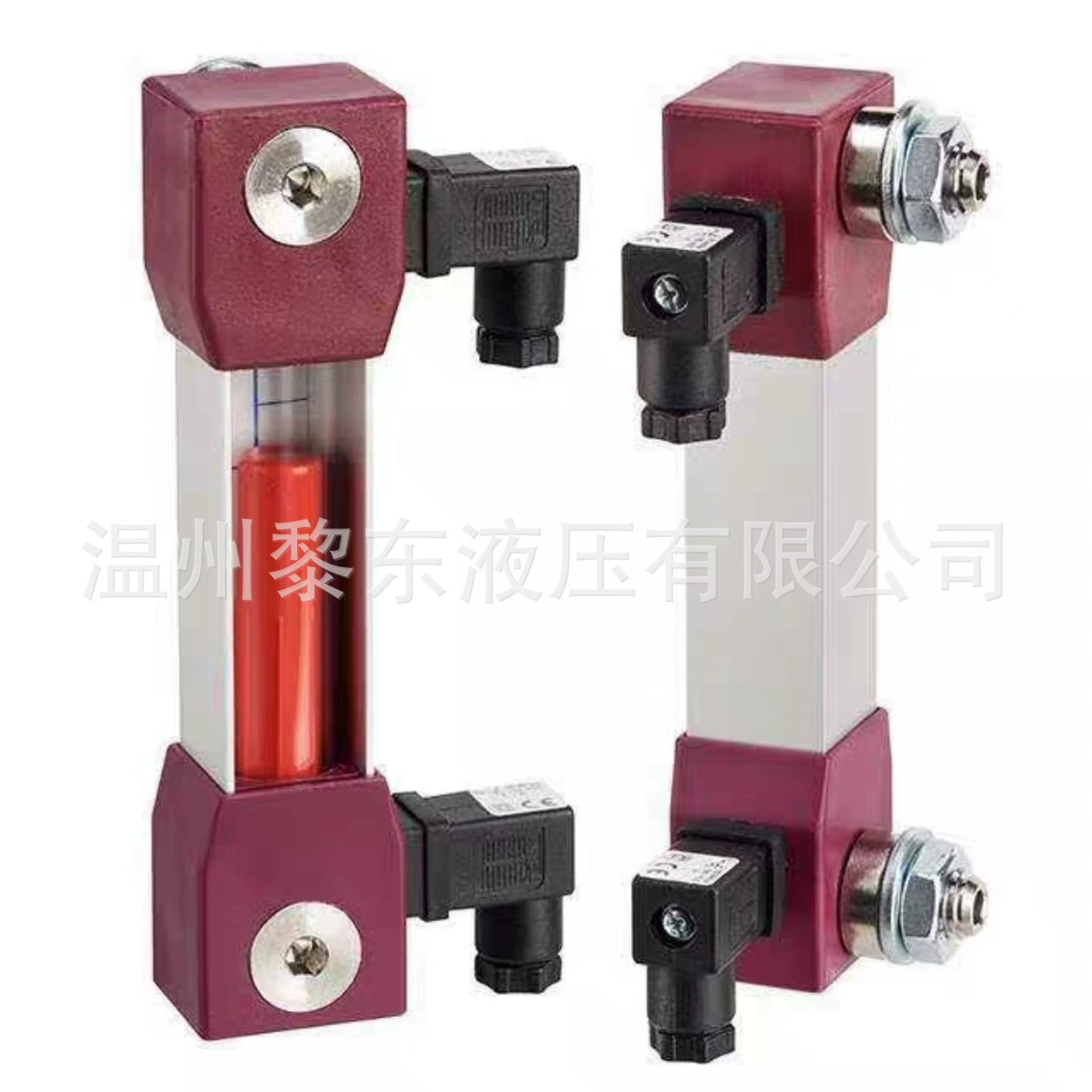 Визуальный уровнемер, сигнал электрического управления, управление серии LV/E2, SPDT SPST-NC.IN, полный диапазон