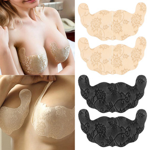 Manufacturer customized chest pad one-piece upper support breast pad Invisible skin color push up chest pad breast pad breast pad