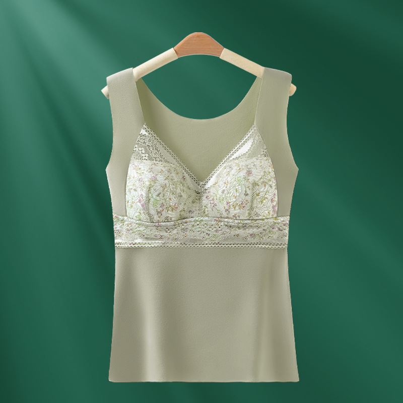 Otoño e Invierno estricta selección cuerpo que forma el chaleco sujetador forrado de vellón de terciopelo cepillado calefacción sin costuras ropa interior térmica para las mujeres