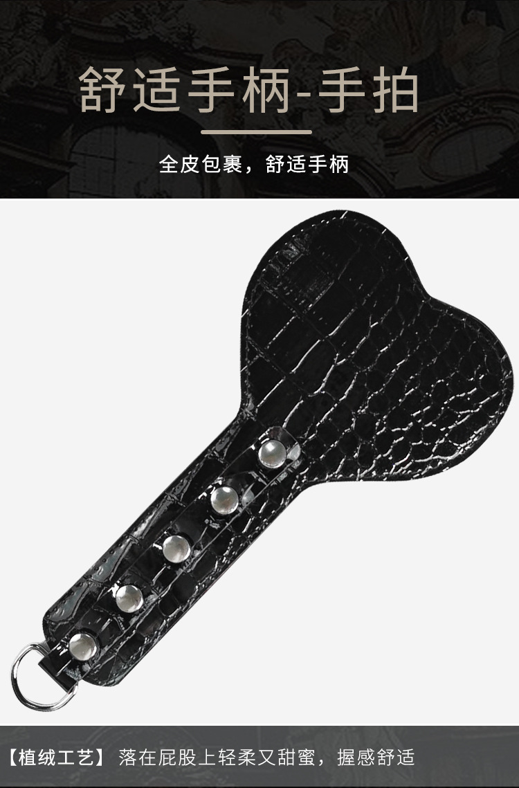 Jiuai SM Snake-Pattern Flocking 12-Piece Bondage Set with Hand and Foot Cuffs, Mouth Gag and Collar — detail image 16