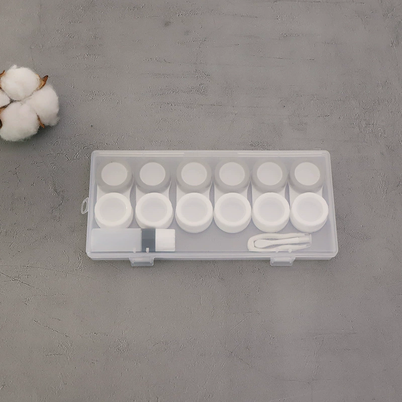 Transparent invisible glasses, handheld double storage box, simple and elegant design