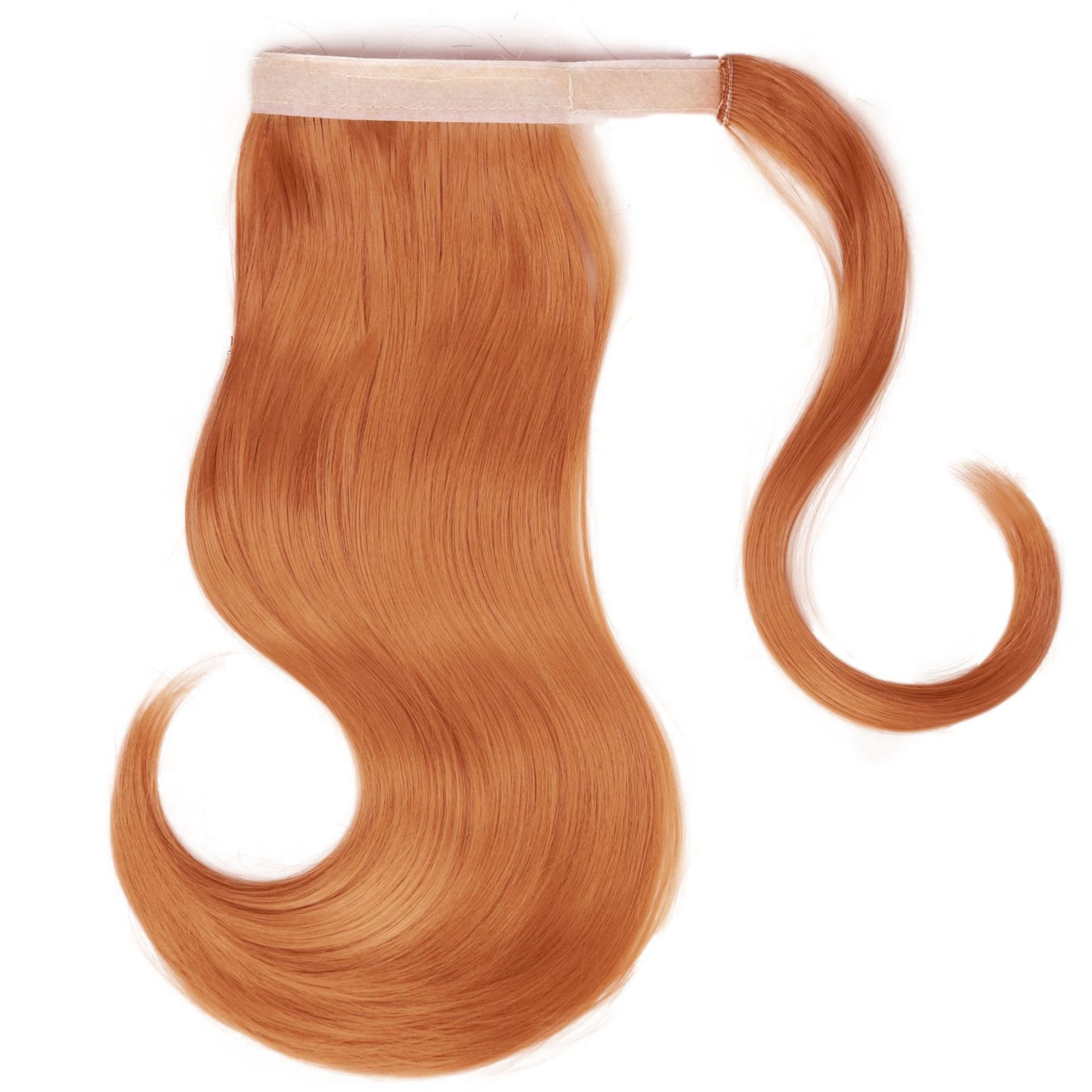 Velcro cola de caballo europea y americana cola de caballo ligeramente torcida falsa fibra química cola de caballo alta peluca