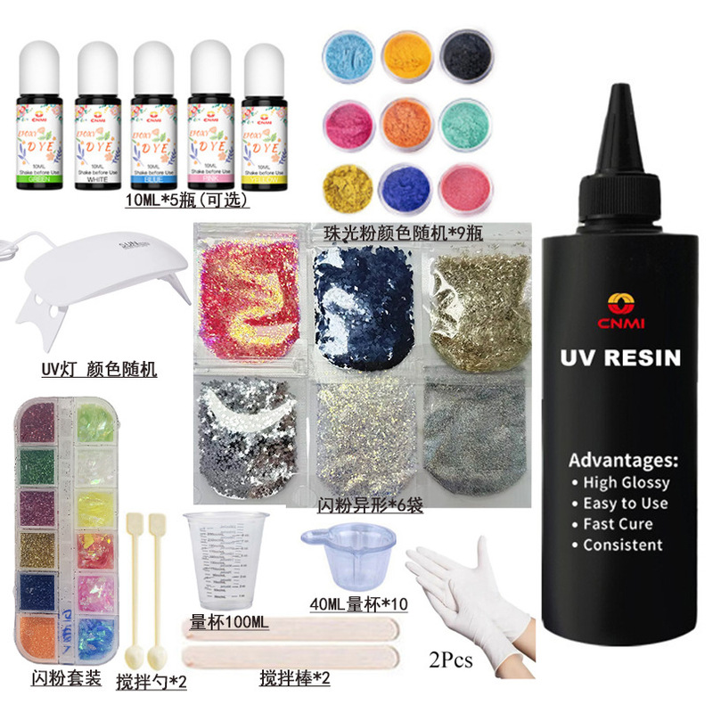 hemp uv glue dripping diy material bag suit pendant earrings key chain coaster mold toy gift handmade