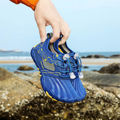 Factory wholesale children's wading shoes, non-slip swimming shoes, amphibious, medium and large children's beach shoes for women