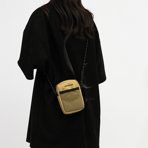 Men's Crossbody Bag Mini Small Bag Instagram Korean Version Trendy Versatile Casual Small Backpack Streetwear Brand Men's Bag