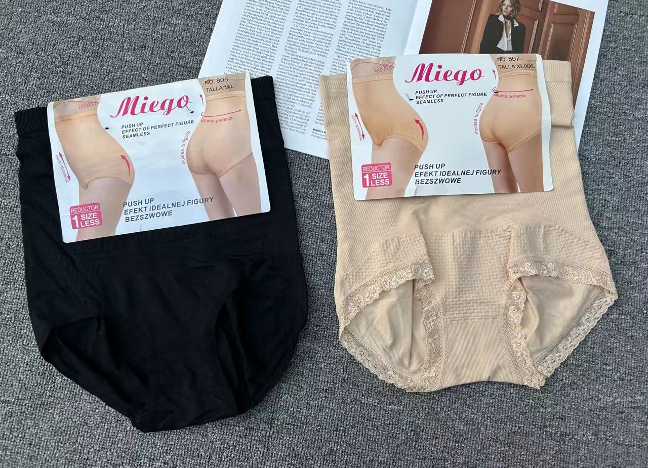 Cintura alta vientre que forma los pantalones sin costura de las mujeres postparto levantamiento de la cadera del vientre que forma la ropa interior cuerpo que forma los pantalones escritos de las mujeres al por mayor