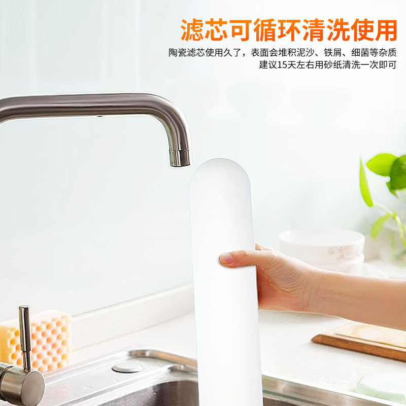 Purificador de agua de acero inoxidable doméstico rural, purificador de agua de cocina de un solo cilindro, grifo de agua, filtro frontal, artefacto de eliminación de cloro