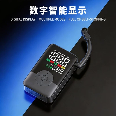 Handheld portable car air pump for bicycles, motorcycles, tires, balls, mountain bikes, outdoor use, large capacity inflator (Hava nasosu) - motorcycle-and-bicycle-air-pump