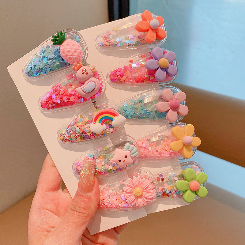 Bebé súper lindo clip tocado fruta de los niños pequeño clip horquilla rota de la niña linda verano Bangs horquilla accesorios para el cabello