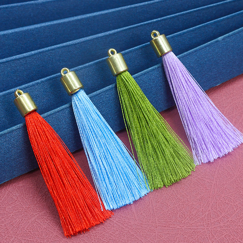 厂家批发小号仿金属砝码帽流苏穗子儿童发饰流苏配件吊坠书签穗子