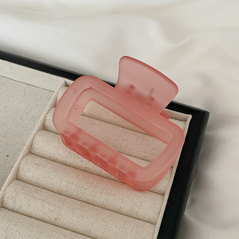 Gran clip de tiburón esmerilado acrílico simple horquilla tocado volumen gran horquilla de alto grado accesorios para el cabello al por mayor