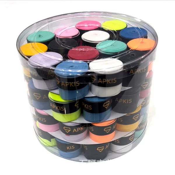 Factory Direct Sales, Processing and Customization of Flat Sticky Sweat-Absorbing Badminton Racket Grip Tape and Anti-Slip Tennis Racket Grip Tape