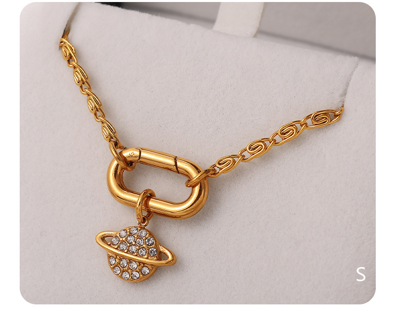 DIY Ornament Accessories Classification 1 Piece 12.5mm 13.4mm 17.7mm 304 Stainless Steel Crystal Rhinestones PVD Coated Real Gold Plated Rainbow Star Lightning Polished Pendant DIY Ornament Accessories