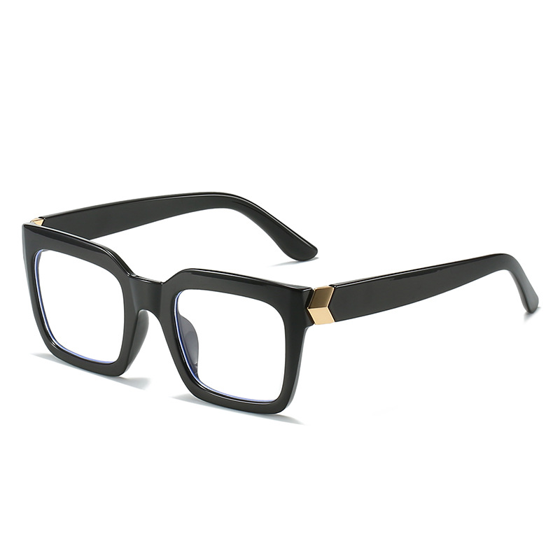 Blue Light Blocking Glasses For Women Large Frame Natural Style_voghion.com
