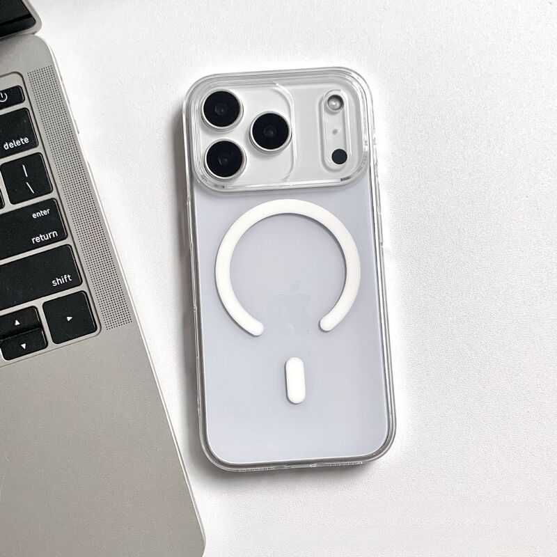 适用iPhone 17Promax高透大孔手机壳苹果16透明磁吸防摔15PRO硬壳|undefined