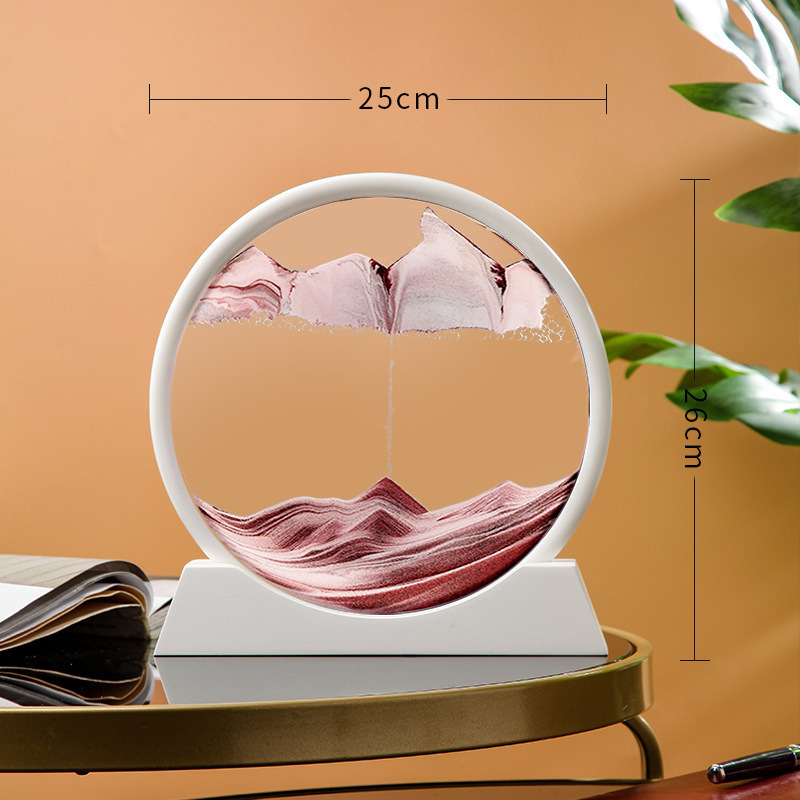 단단한 나무 흰색 프레임 12 인치 다크 브라운