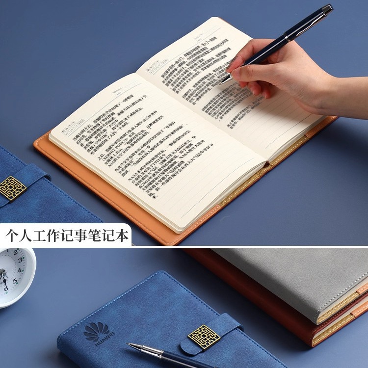 Cuaderno de notas de negocios A5 cuaderno de notas al por mayor grabación corporativa reunión anual regalos de estudiantes