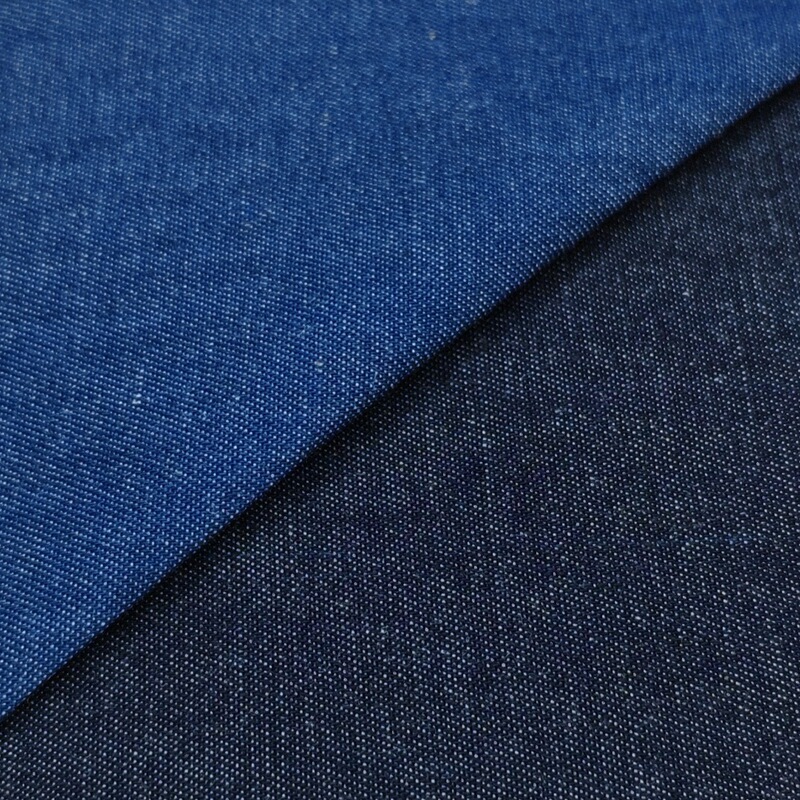 In-stock plain weave 32-count solid color non-stretch lightweight denim fabric, direct from the manufacturer In-stock plain weave 32-count solid color non-stretch lightweight denim fabric, direct from the manufacturer