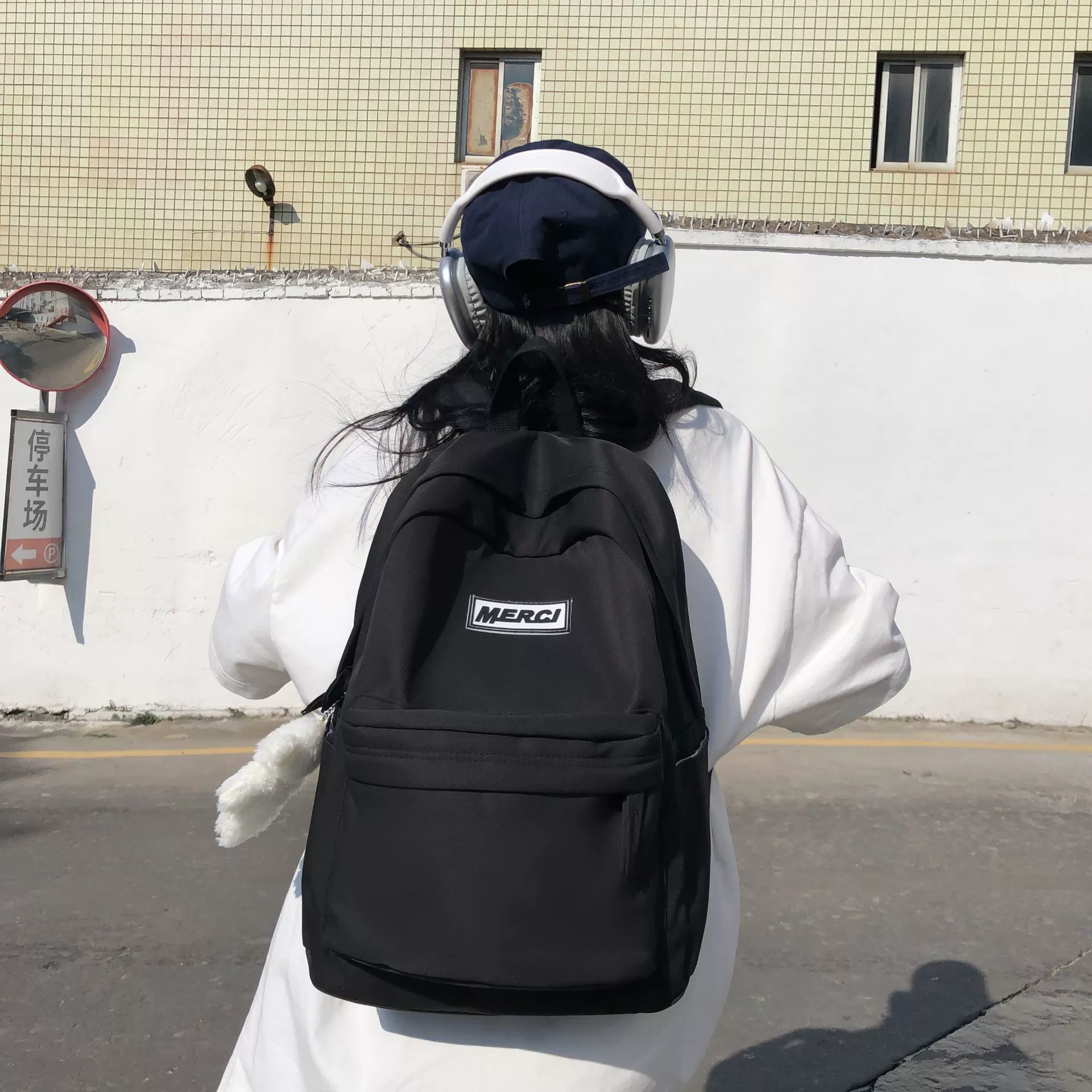 Fashionable capacious high quality trend backpack for men and women, 2023 collection, Korean style