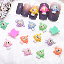网红小蛋仔卡通美甲饰品迷你蛋仔公仔 diy发饰手机壳指甲饰品配件