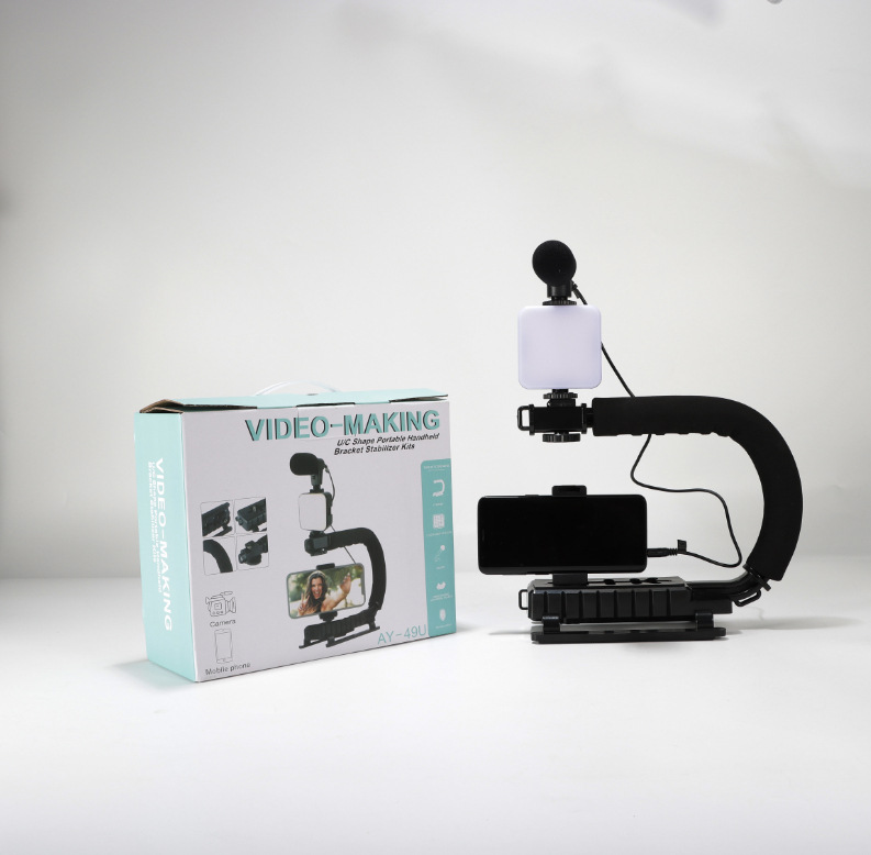 Luz de relleno portátil LED para exteriores, teléfono móvil, fotografía en vivo, luz ambiental RGB, luz suave, mini luz cuadrada, luz de bolsillo