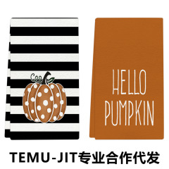 Amazonの人気商品 250gsm クロスボーダー ハロウィン デコレーション マイクロファイバー タオル ギフト キッチン 小さなタオル