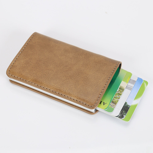 Aluminum card holder, aluminum-made card case, magnetic-proof bank card box, metal card box