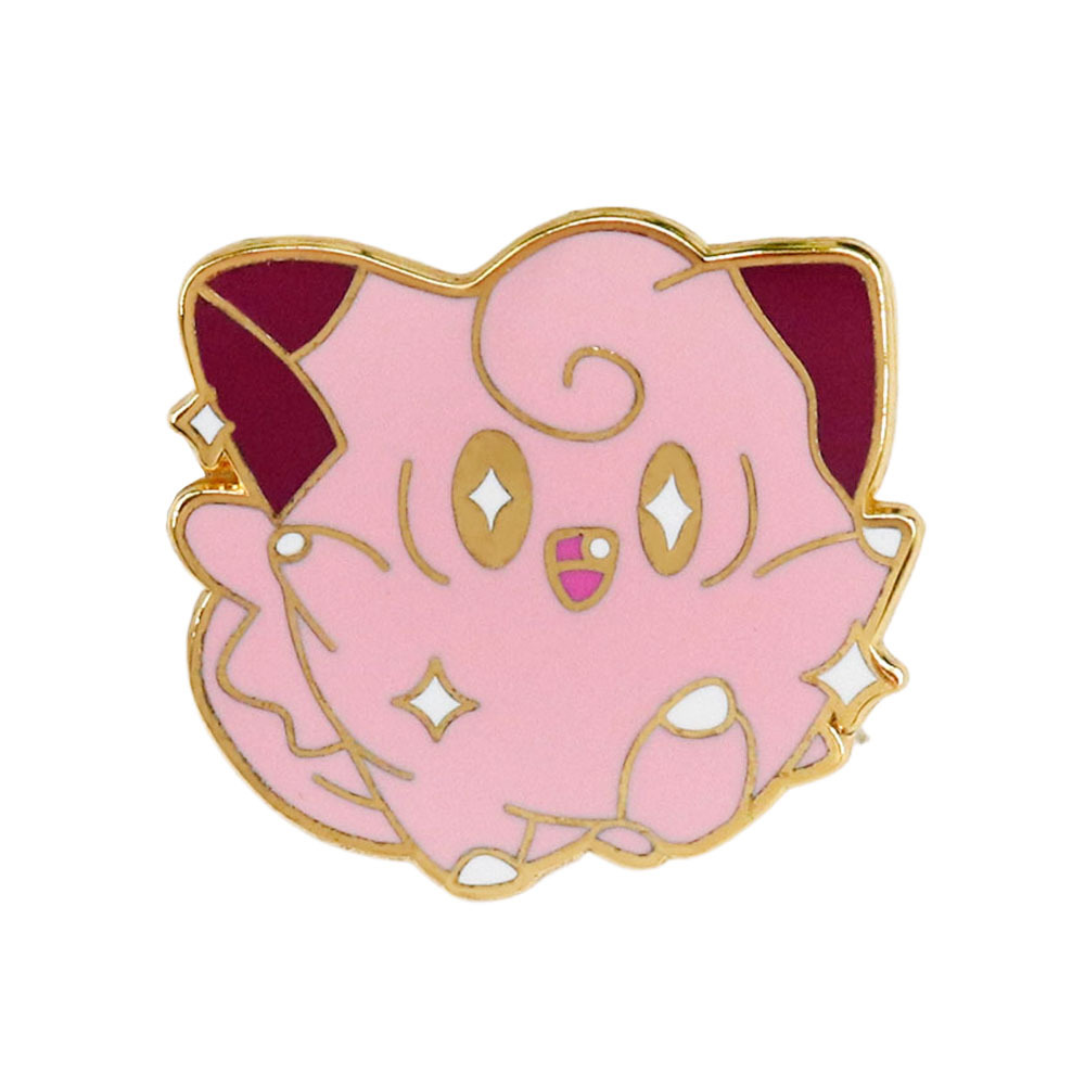 Значок-брошь Kirby золотистый
