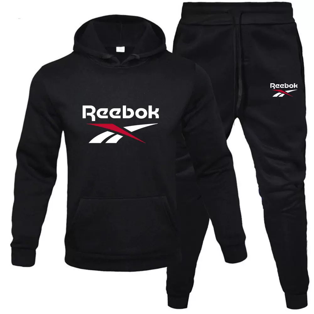 跨境男女式时尚休闲连帽加绒卫衣运动套装冬季连帽情侣卫衣印花现