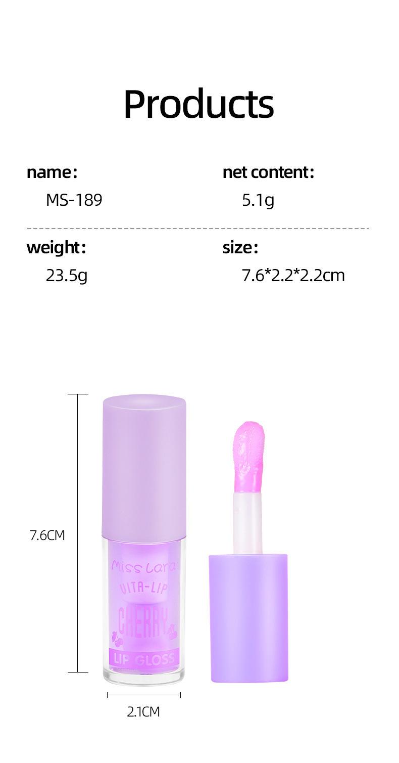 MissLara Six-color Lip Gloss Brightening and hydrating Lip Gloss Application Scenario