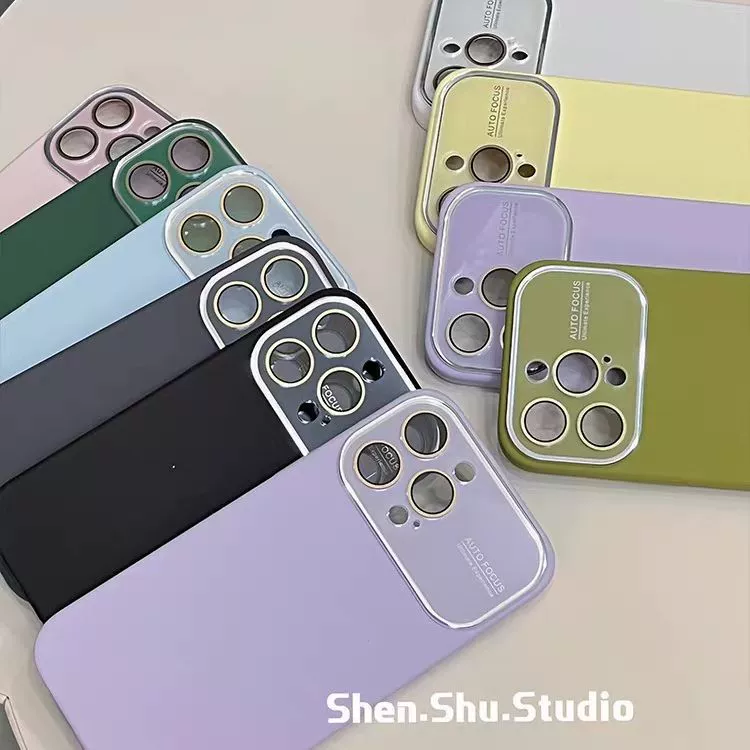 Совместимый с Apple силиконовый чехол iPhone15 Pro, чехол для телефона, матовый iPhone 14, iphone, защита от падения