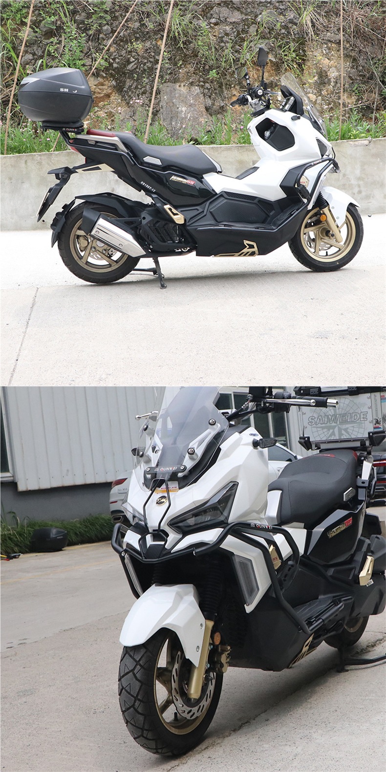 Suitable for Sanyang Xs150T-12 Husky 150Adv Youth Edition Protective Bar Surround Bumper Anti-Fall Accessories