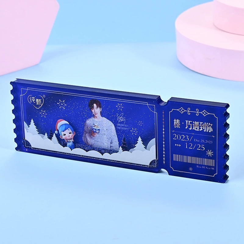 Acrylic flowing sand standee custom high-appearance anime celebrity figurine badge brick concert souvenir customization