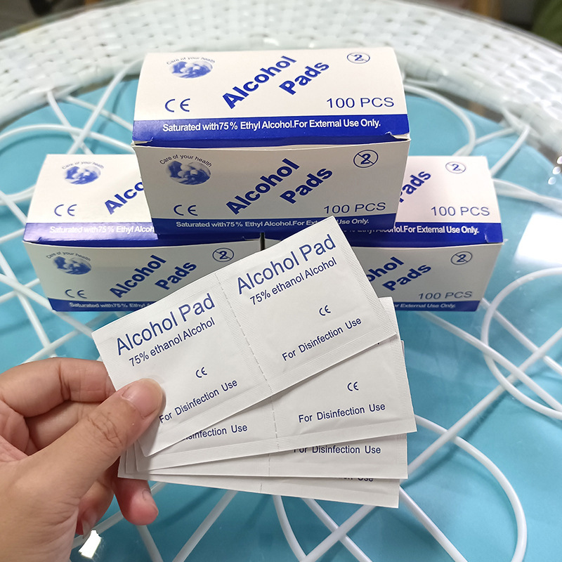 Alcohol cotton sheet skin cleaning mobile phone jewelry large wipes 75% ear hole iodophor portable