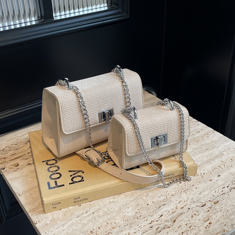 夏天小包包女2024新款潮可愛百搭迷你鏈條單肩斜挎包學生裝手機包