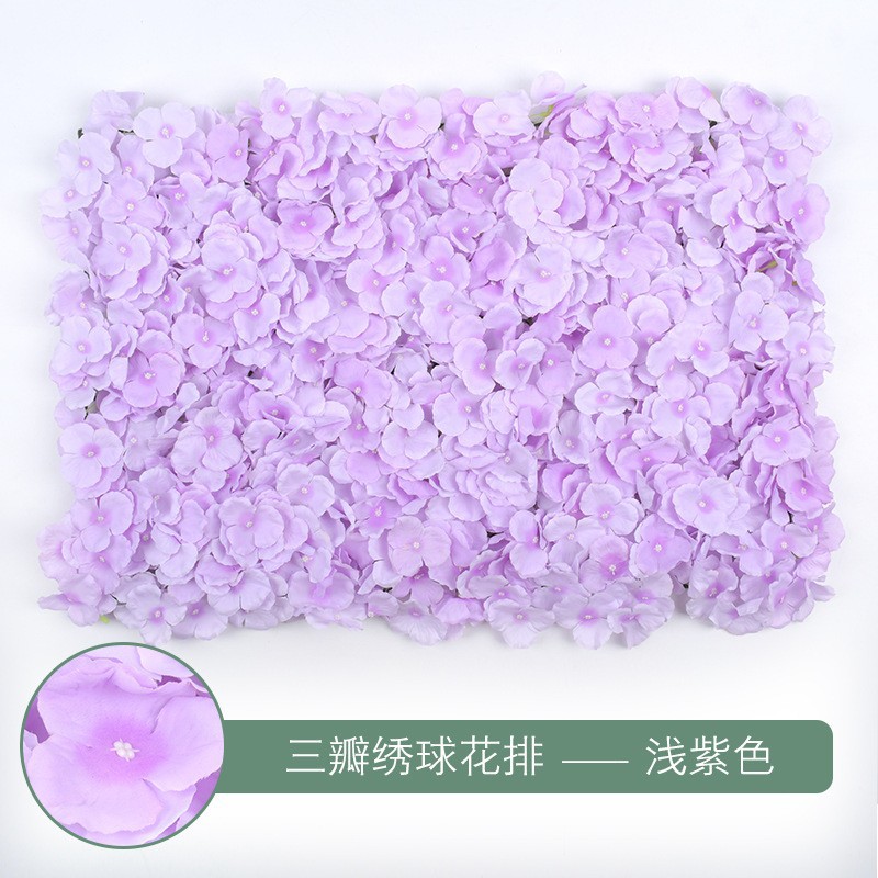 Muro de Flores de Hortensia para Decoración de Bodas, Arreglo Floral, Fondo de Pantalla, Alfombra de Pared, Arreglo Floral Artificial, Muro de Flores Famoso en Internet, Decoración de Bodas al por Mayor