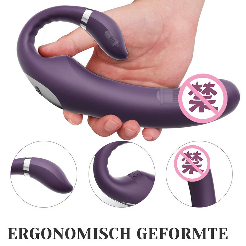 Adult sex toys, erotic toys, vibrating rod, female self-pleasuring device, AV simulation head, double-headed, vibrating 