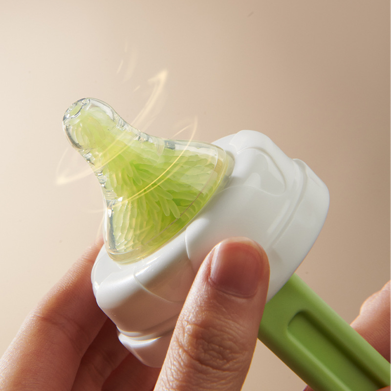 cepillo de botella de silicona herramienta de limpieza para bebés cepillo portátil especial para bebés barra de drenaje de almacenamiento conjunto de taza cepillo