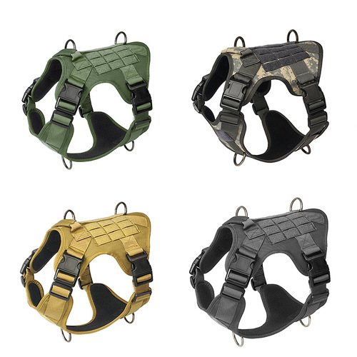 2024 New Pet Tactical Harness Dog Leash Breathable Tactical Vest Vest Special for Medium and Large Dogs