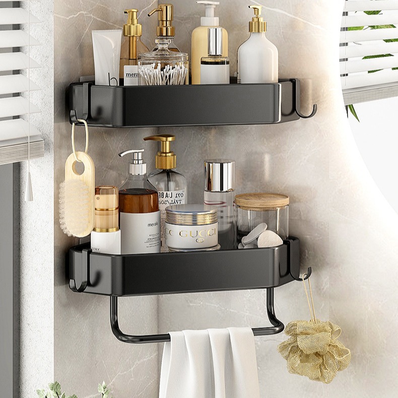 Cross-border Bathroom Tripod Home Kitchen Corner Wall-mounted Storage Rack Bathroom Punch-free Storage Rack