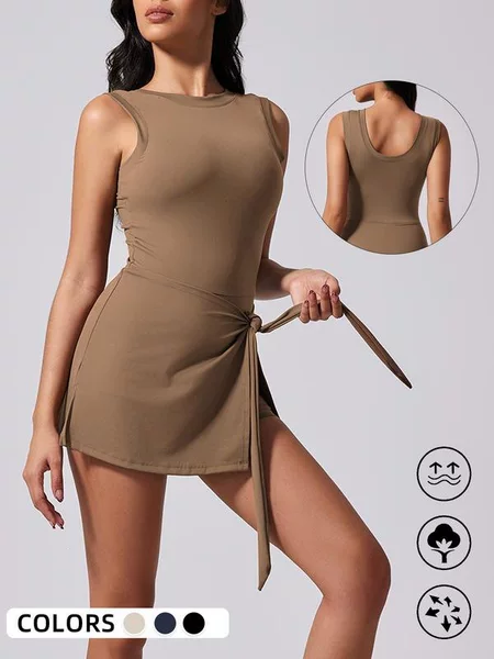 G 49065 Breathable Tennis Dress Tennis Skirt Sports Suit