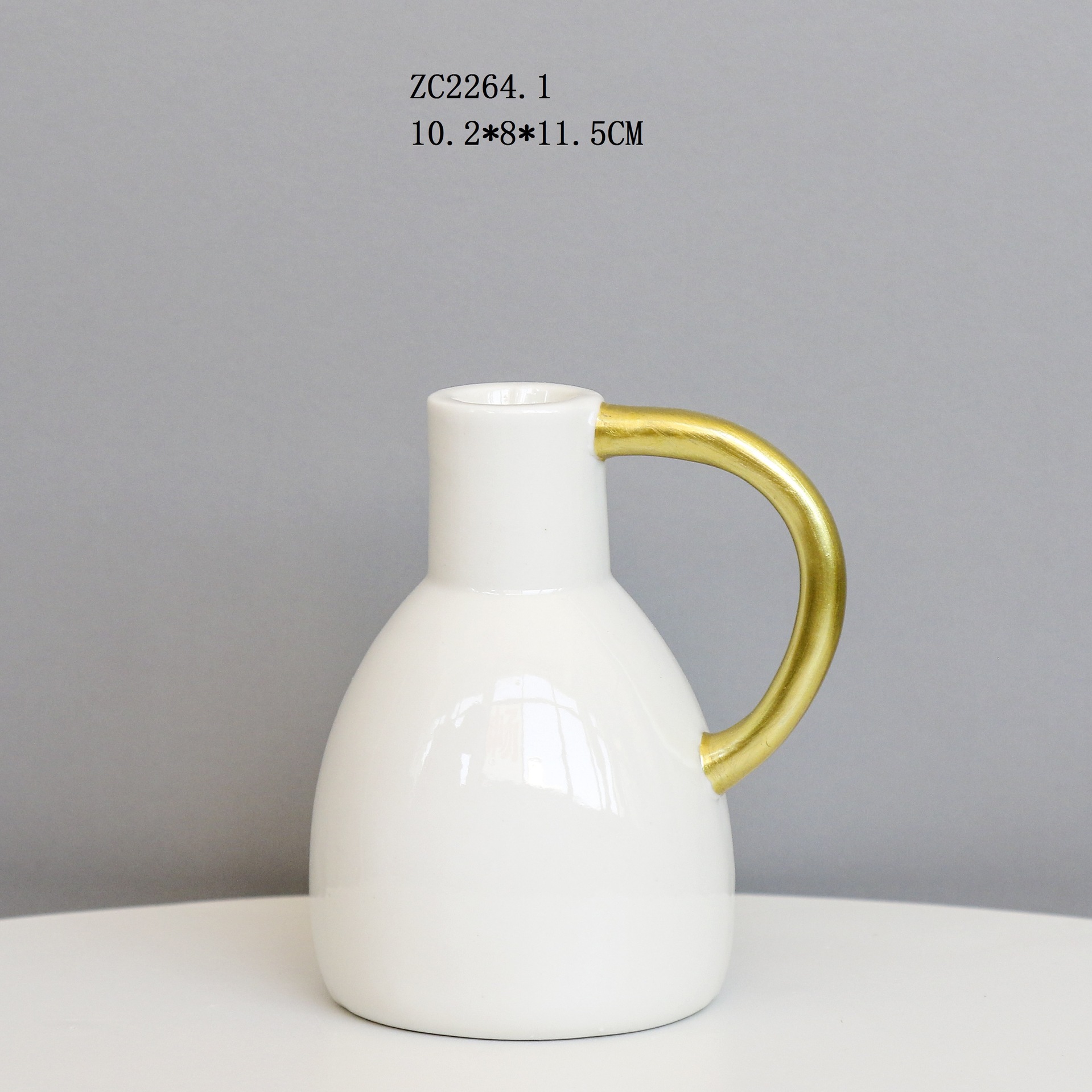 Moderno simple de una sola cabeza de estilo europeo romántico candelabro de cerámica decoración del hotel titular de la vela artesanía creativa